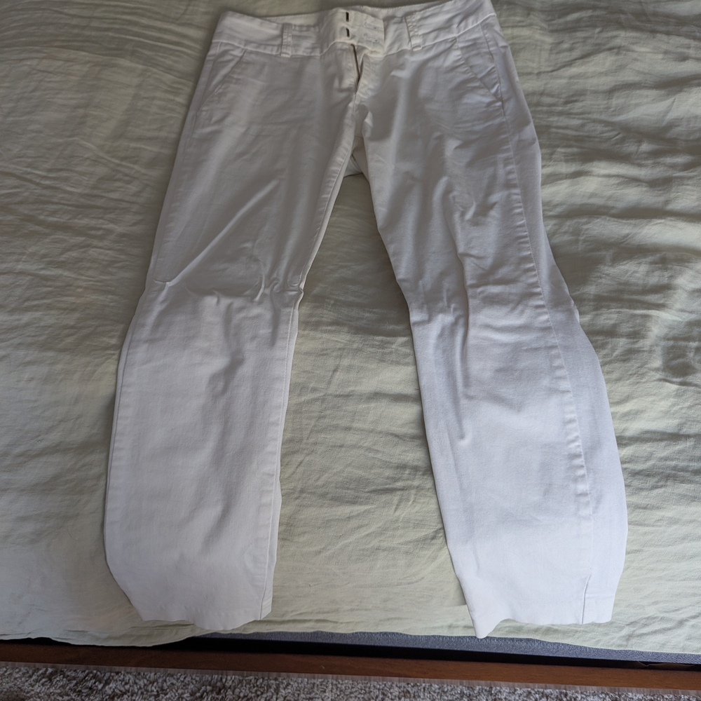 J.Crew Andie White Chino Pants Sz 4